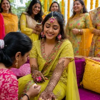 Mehendi Ceremony Photography in Ranchi