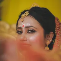 Indian Bridal Portrait Photography with Traditional Wedding Look